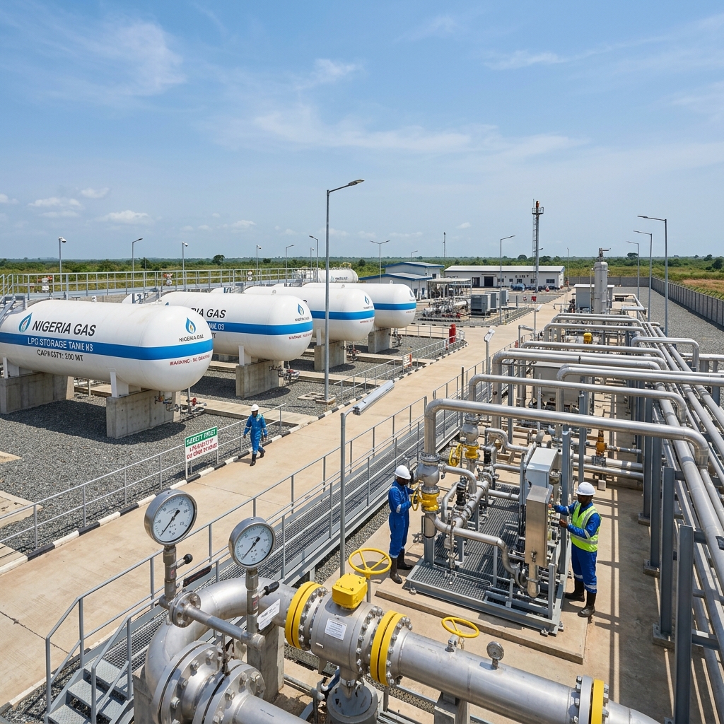 IPG LPG gas cylinders and plant storage